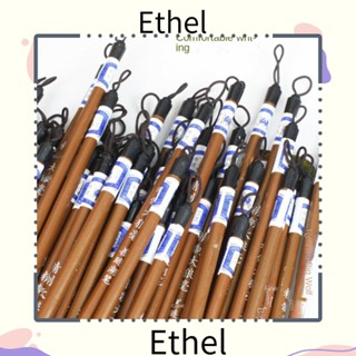 Ethel1 แปรงพู่กันเขียนพู่กัน ขนหมาป่า ลายก้อนเมฆสีขาว สไตล์จีนดั้งเดิม สําหรับฝึกวาดภาพระบายสี 10 ชิ้น