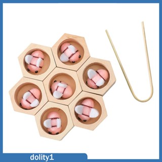 [Dolity1] ของเล่นไม้จับคู่ผึ้ง เพื่อการเรียนรู้ สําหรับเด็กวัยหัดเดิน