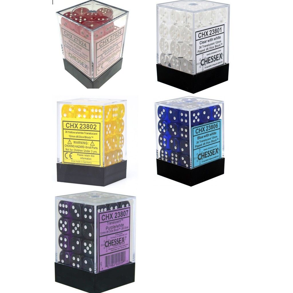 Chessex Dice 12mm Dice Set ใหม่เอี่ยมปิดผนึก