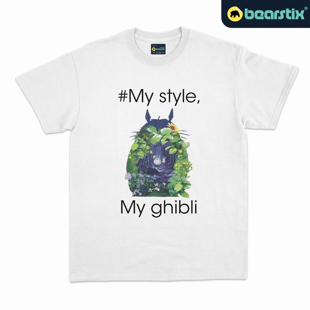 เสื้อยืดแขนสั้นเสื้อยืดลำลองBearstix - My style, My Ghibli Tshirt - Uniqlo Shirt - เสื้อยืด Totoro -