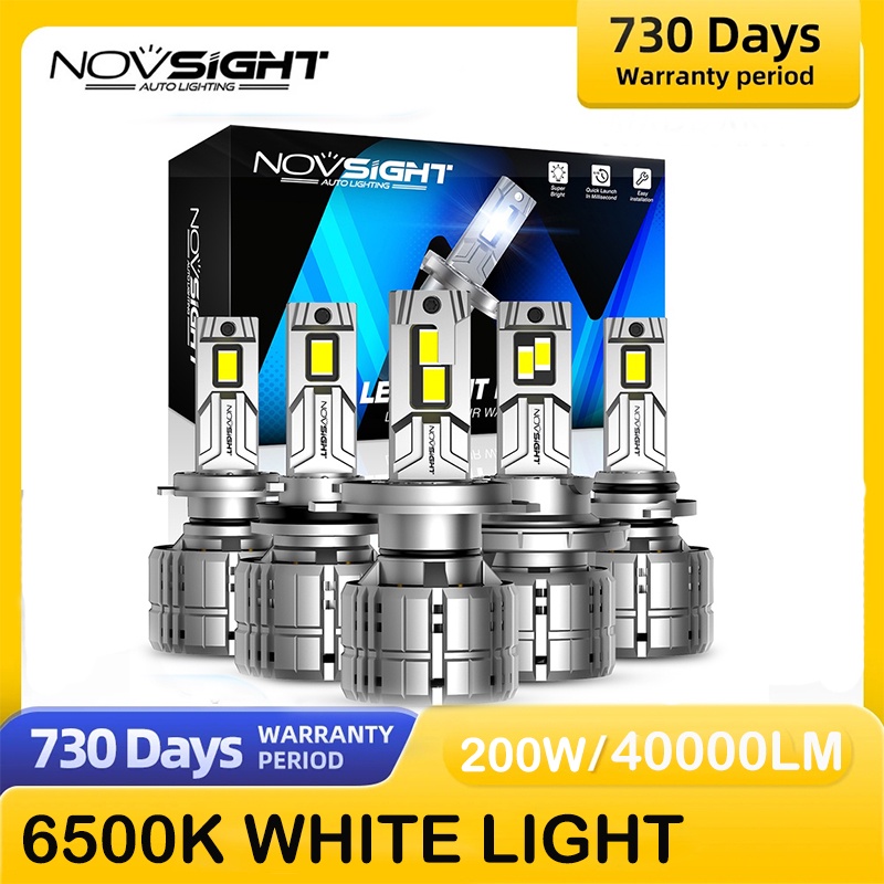 Novsight N60 ไฟหน้ารถ LED ไฟตัดหมอกหลอดไฟรถยนต์ 200W 40000LM Car Led Headlight