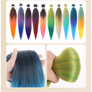 วิกผม ย้อมสี อุณหภูมิต่ำ เส้นใยไหมเคมี แอฟริกัน สกปรก ผมเปีย…