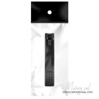 Nail Clipper Cutter กรรไกรตัดเล็บ ขนาดใหญ่ 8X1.45 cm. (( ดำสนิทใหญ่ FA 1ชิ้น ))