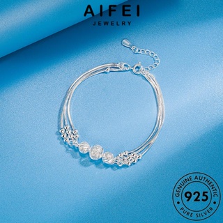 AIFEI JEWELRY กำไล แท้ ผู้หญิง ลูกปัดนำโชค เงิน กำไลข้อมือ Silver 925 เกาหลี ผู้หญิง เครื่องประดับ เครื่องประดับ ต้นฉบับ แฟชั่น B239