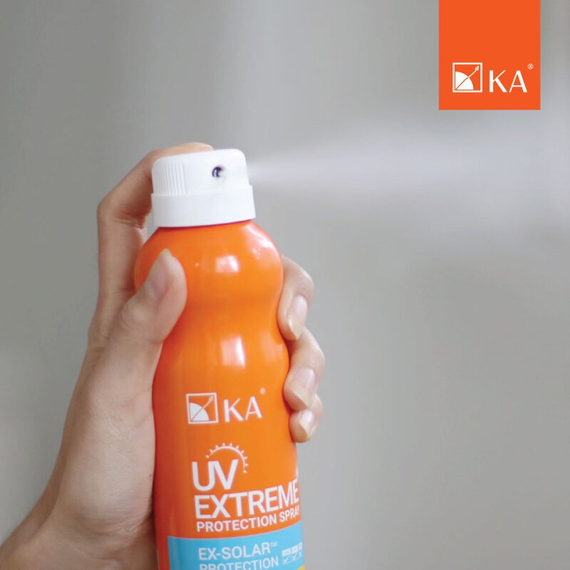 KA UV Extreme Protection Spray SPF50+/PA+++ 100ml เคเอ สเปรย์กันแดดละอองนุ่น สูตรกันน้ำ.