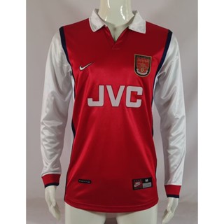 เสื้อกีฬาแขนสั้น ลายทีมชาติฟุตบอล Arsenal 98-99 AAA แห้งเร็ว สําหรับผู้ชาย ไซซ์ S - XXL