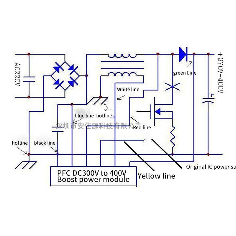 โมดูลพาวเวอร์ซัพพลายทีวี LCD LED 55 นิ้ว สําหรับ PFC รูปที่ 3