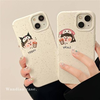 ใหม่ เคสโทรศัพท์มือถือแบบนิ่ม กันกระแทก ลายการ์ตูน สไตล์คู่รัก สําหรับ Iphone 14promax 13 12 11