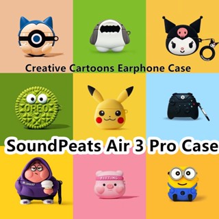 【Yoshida】เคสหูฟัง แบบนิ่ม ลายการ์ตูน สําหรับ SoundPeats Air 3 Pro SoundPeats Air 3 Pro