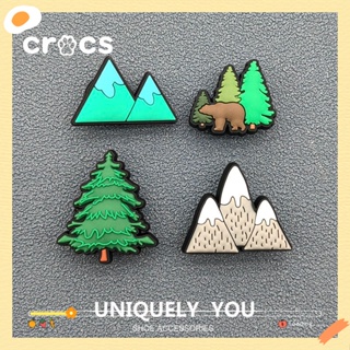 Crocs jibbitz หัวเข็มขัด รูปสน ดอกไม้ แฟชั่นสไตล์เกาหลี สําหรับตกแต่งรองเท้า