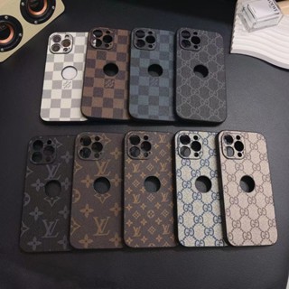 เคสโทรศัพท์มือถือหนังพรีเมี่ยม ลายโลโก้ สําหรับ iPhone 12 13 14 PRO MAX 11 PRO MAX BRAND LV Gucci.