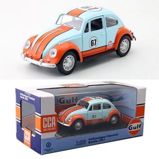 โมเดลรถยนต์ 1:28 Gulf Volkswagen Beetle Bay Oil ของเล่นสําหรับเด็ก