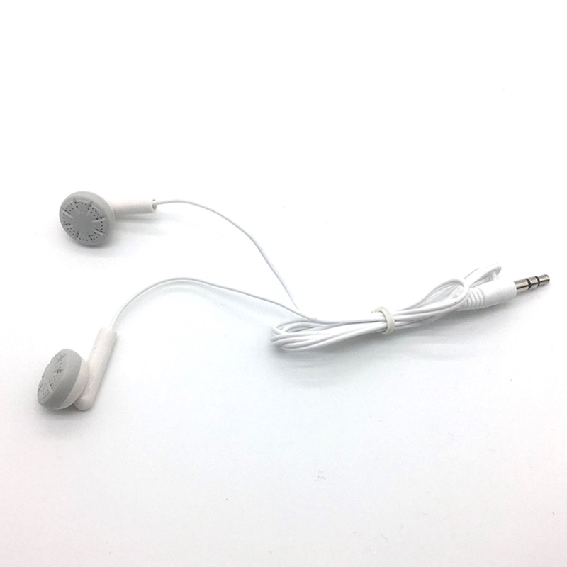 ชุดหูฟังแจ็คอินเอียร์ Mp3 3.5 มม. 60 ซม. คุณภาพสูง สีขาว สําหรับโทรศัพท์มือถือ