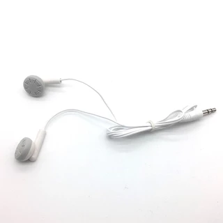 ชุดหูฟังแจ็คอินเอียร์ Mp3 3.5 มม. 60 ซม. คุณภาพสูง สีขาว สําหรับโทรศัพท์มือถือ