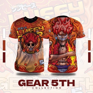 เสื้อยืด ลายการ์ตูนอนิเมะ One Piece Gear 5 นิ้ว