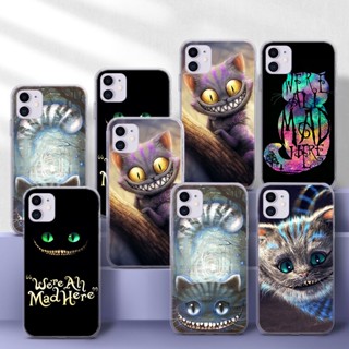 เคสโทรศัพท์มือถือแบบนิ่ม TPU ใส ลาย Alice in Wonderland Cheshire 38d สําหรับ Samsung S10 S10E S20 Fe Lite S20 Ultra S21 Plus