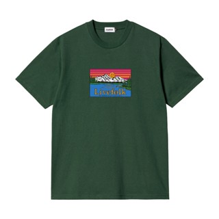 เสื้อยืดผ้าฝ้ายพิมพ์ลายLivefolk - Scenery Green T-Shirt