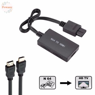 PEWANY HD N64 To HDMI Converter For GameCub HDMI Cable N64 To HDMI Adapter GC/SNES/N64 To HDMI For N64/GameCube/SNES HDMI Converter For Nintend 64 Plug and Play Nintend64 Nintendo64 To HDMI/Multicolor