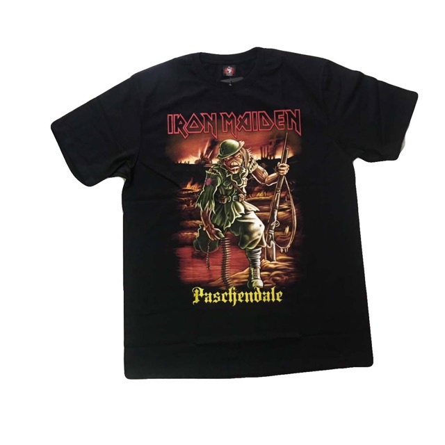 BEST QCเสื้อวง Iron Maiden rock เสื้อยืดวงร็อค Iron Maiden
