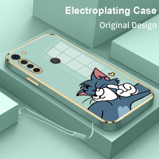 เคสโทรศัพท์มือถือ ซิลิโคน ชุบไฟฟ้า ลาย Tom and Jerry สําหรับ Motorola Moto G8 G8 Play G8 Power G8 Power Lite