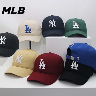 Mlb หมวกเบสบอล NY LA หมวกโค้ง ปรับได้ คุณภาพสูง กลางแจ้ง แฟชั่น อุปกรณ์เสริม สําหรับทุกเพศ