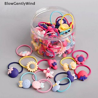 Blowgentlywind ยางมัดผมหางม้า สําหรับเด็กผู้หญิง 10 ชิ้น BGW