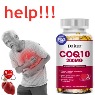 CoQ10 200 Mg 60/120Sofgels วิตามินเพื่อสุขภาพ หัวใจ แพ็กเก็จใหม่