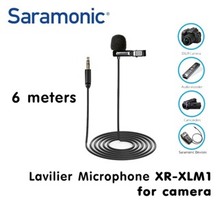 Saramonic SR-XLM1 Battery Free Wired Lavalier Microphone For Camera ใช้กับกล้อง