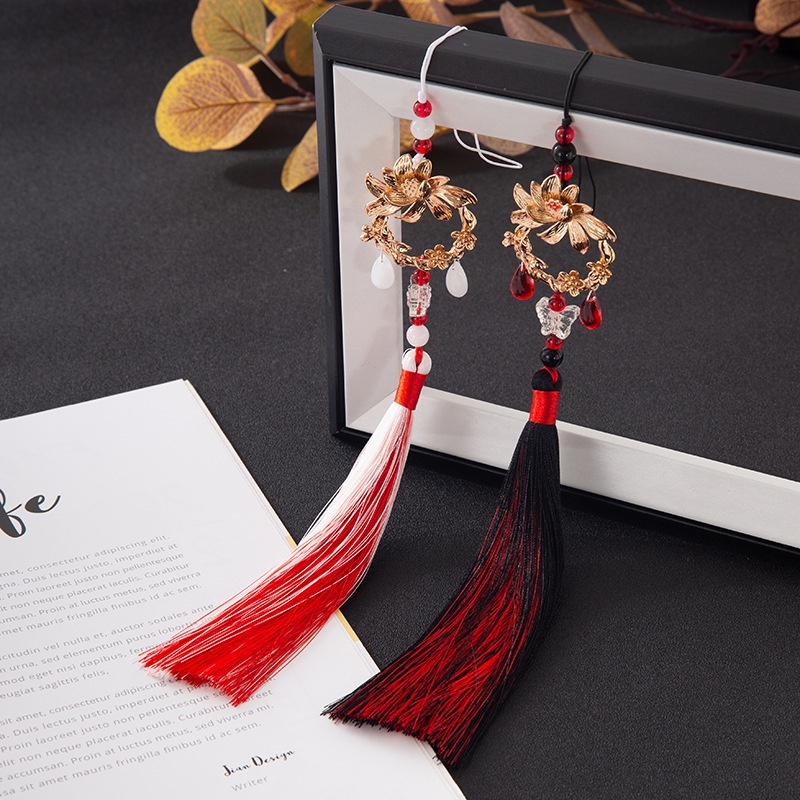 อะนิเมะ Tian Guan Ci Fu Heaven Blessing Hua Cheng Xie Lian พวงกุญแจโทรศัพท์มือถือกระเป๋าเป้สะพายหลังพู่จี้