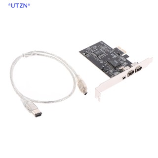 Utzn&gt; การ์ดควบคุม PCIe Firewire 4 พอร์ต สําหรับ Windows 10,IEEE 1394 PCI Express