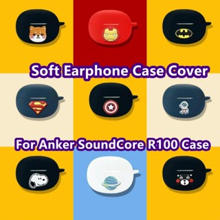 พร้อมส่ง! เคสหูฟัง แบบนิ่ม ลายการ์ตูนชิบะอินุ สําหรับ Anker SoundCore R100 Anker SoundCore R100