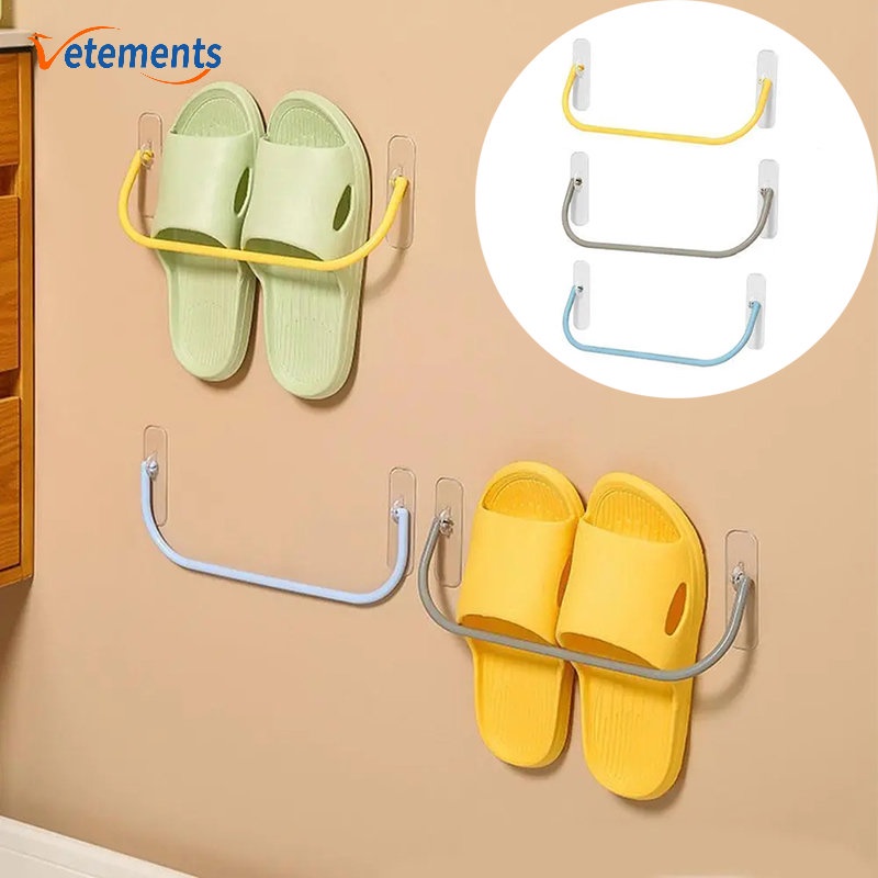 ที่วางรองเท้า ติดผนัง แบบพกพา มีกาวในตัว จัดระเบียบขาตั้ง / ตัวยึดรองเท้า รูปตัว U ปรับได้ สร้างสรรค์ / ที่วางรองเท้า ประหยัดพื้นที่ในทางปฏิบัติ