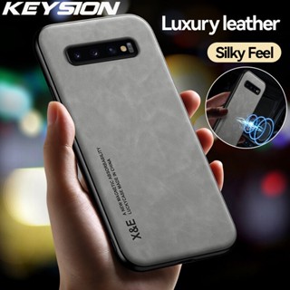 Keysion เคสโทรศัพท์หนัง ซิลิโคน กันกระแทก หรูหรา สําหรับ Samsung S10 Plus S10+ S10e S9+ S8 Plus Galaxy Note 9 8