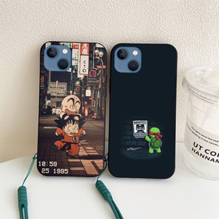 เคสโทรศัพท์มือถือ ลายปิกาจู พร้อมสายคล้อง สําหรับ Apple iPhone 13 13 Mini Pro Max