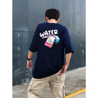 【Hot】เสื้อยืด Oversize ลาย Water