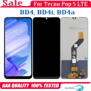 อะไหล่หน้าจอสัมผัส LCD 6.57 นิ้ว แบบเปลี่ยน สําหรับ Tecno Pop 5 LTE BD4 BD4i BD4a