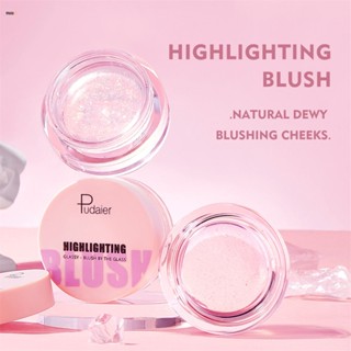 Pudaier Warm Blush gel โปร่งใสเปลี่ยนสีเจล บลัชออน ปัดแก้ม เปลี่ยนสีตามอุณหภูมิ High Gloss Blush Cream Natural Naked Makeup Rouge Blush Nuuo