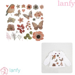 lanfy แผ่นป้าย สําหรับรีดติดเสื้อผ้า