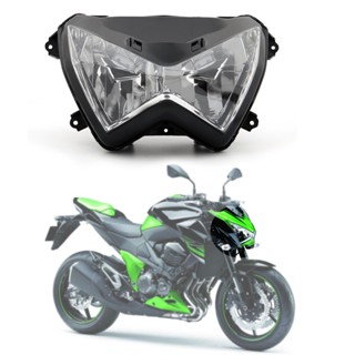 Areyourshop ชุดไฟหน้าใสไฟหน้าสำหรับ Kawasaki Z800 Z250 2013-2014