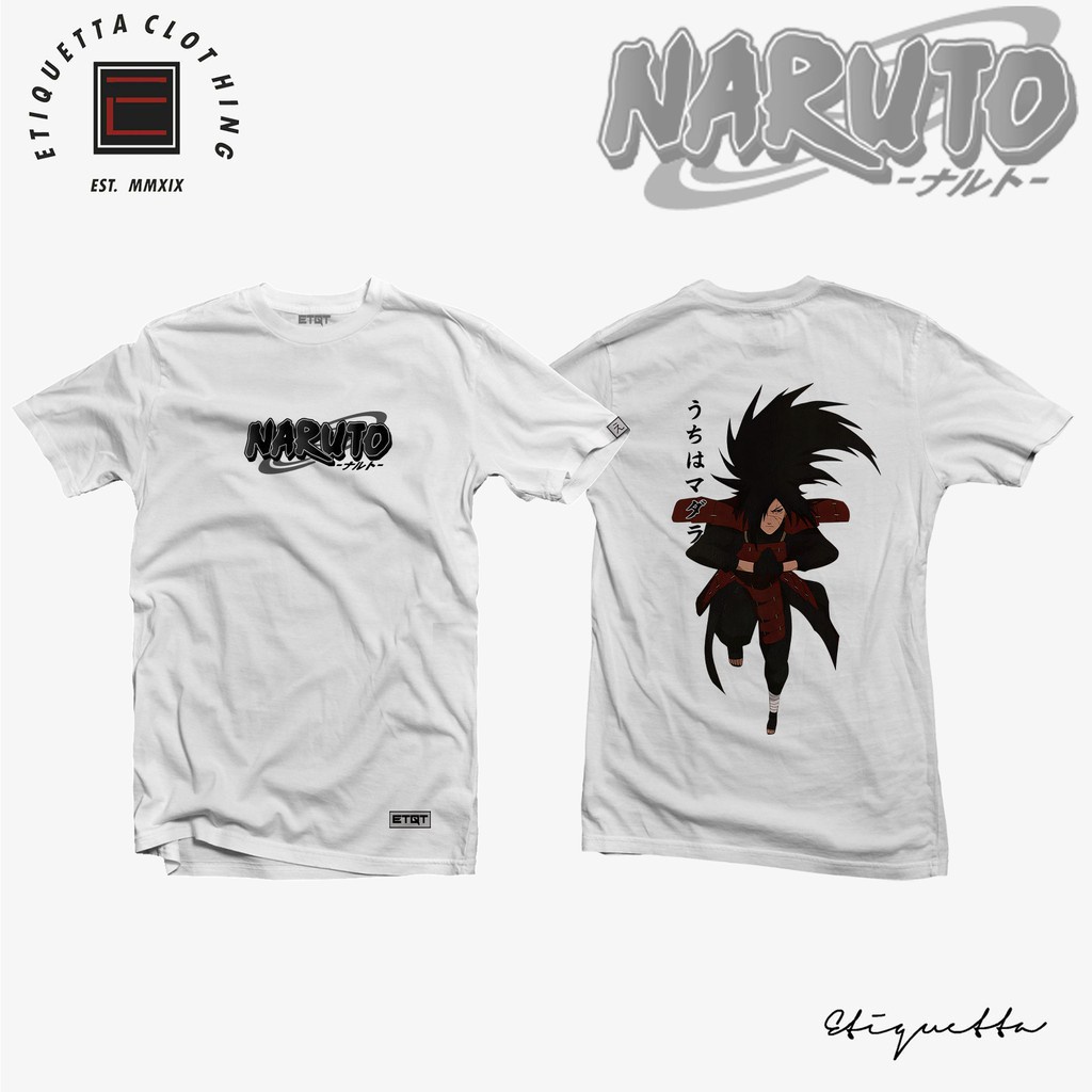 พร้อมส่ง Anime Shirt - ETQTCo. - Naruto - Madara การเปิดตัวผลิตภัณฑ์ใหม่ T-shirt