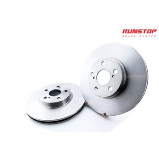 RUNSTOP รันสตอป brake disc จานเบรค หน้า เจาะรู เซาะร่อง BSL ขนาดเดิม 282 HONDA CIVIC 4 รู Pcd 100 ป้ัม spoon ราคาต่อคู่