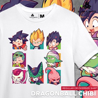 【ใหม่】DRAGONBALL CHIBI Regular or Oversize Shirt | Dragonball Shirt by Black &amp; White Manila Unisex