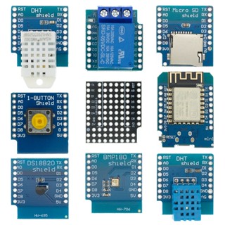 Esp8266 D1 Mini Pro บอร์ดไมโครคอนโทรลเลอร์ WiFi NodeMcu WS2812 RGB DHT11 DHT22 AM2302 รีเลย์ DS18B20 BMP180 สําหรับชุด DIY