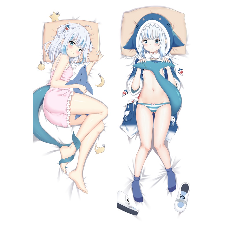 ปลอกหมอน พิมพ์ลายอนิเมะ Dakimakura Virtual Youtuber สองด้าน ขนาด 50x150 ซม.