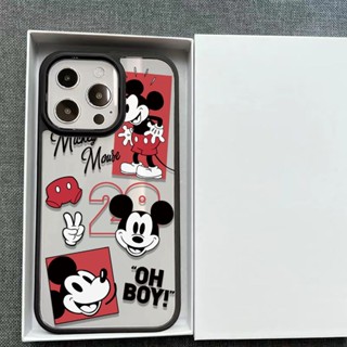 ขายดี เคสโทรศัพท์มือถือ กันกระแทก ลายการ์ตูนมิกกี้เมาส์น่ารัก สําหรับ Iphone 11promax 8plus 13 pro max xr xsmax 7 8P 12 11 14Promax