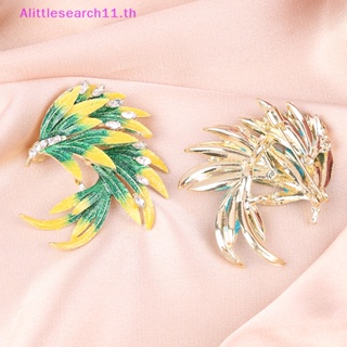 Alittlesearch11 เข็มกลัดขนนกฟีนิกซ์ สไตล์เรโทร หรูหรา เครื่องประดับ เข้ากับทุกชุด TH