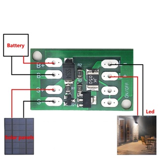 โมดูลบอร์ดควบคุมการชาร์จแบตเตอรี่ พลังงานแสงอาทิตย์อัตโนมัติ PCB ไฟกลางคืน LED