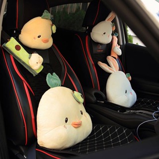 Car Headrest Lumbar Support Car Seat Cervical Neck Support Pillow Cartoon Cute Female Cushion Pillow NkM6