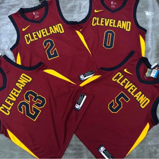 เสื้อกีฬาบาสเก็ตบอลแขนกุด ลายทีม NBA Cleveland Cavaliers James Irving Love สีแดง สไตล์คลาสสิก 371950