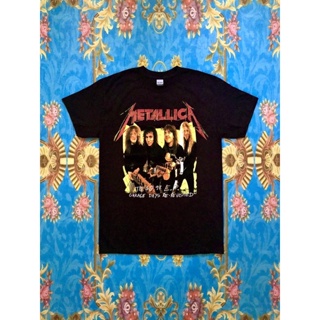 พร้อมส่ง ผ้าฝ้ายบริสุทธิ์ 🎸METALLICA เสื้อวง Metallica สินค้านำเข้า ลิขสิทธิ์แท้ T-shirt